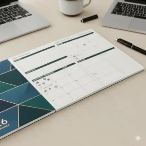 Sample pages dedicated to to-do lists and goal setting within the essential 2026 spiral planner sections.