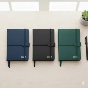 Illustration 5: A variety of professional color options available for the weekly pocket planner 2026.