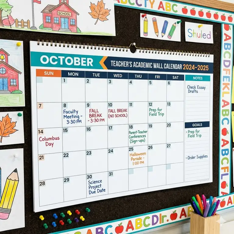 7 Best Teacher Wall Calendar Picks to Rule Your 2026 Classroom