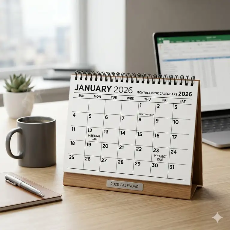 7 Best Monthly Desk Calendars 2026 to Supercharge Your Productivity!