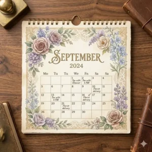 Colorful animal-themed themed desk calendar designed for kids' study areas and home classrooms.