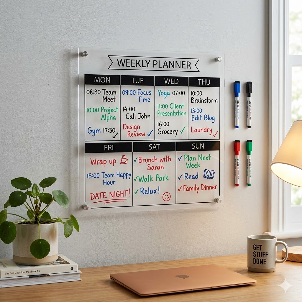 7 Best Dry Erase Weekly Planner Options to Crush Your 2026 Goals