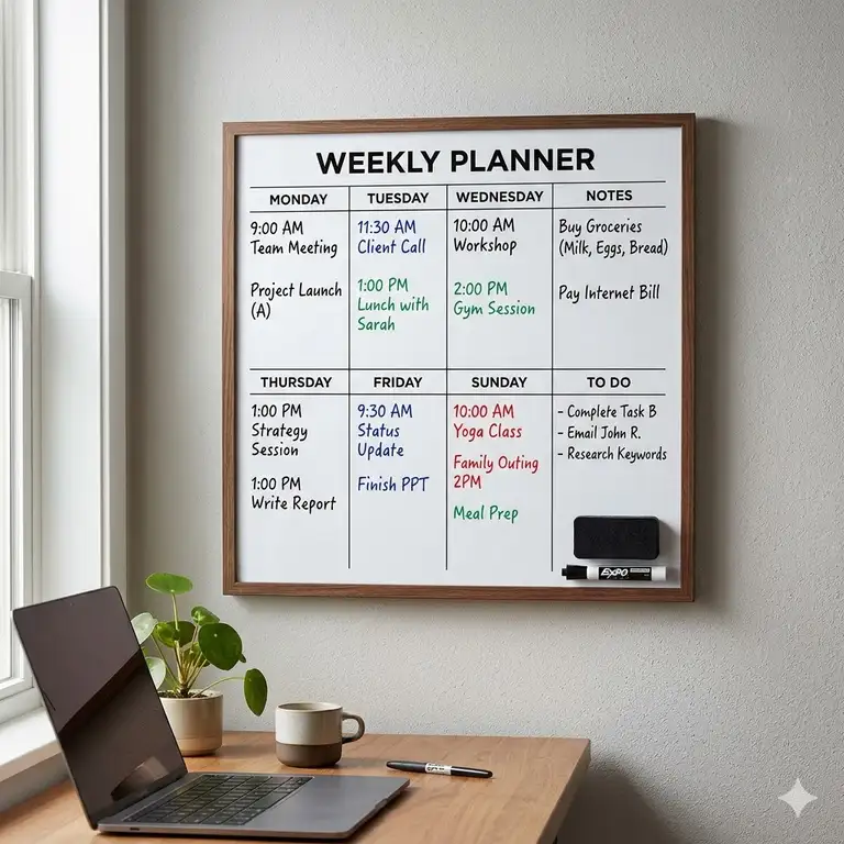 5 Best weekly wall calendar dry erase board Options for 2026