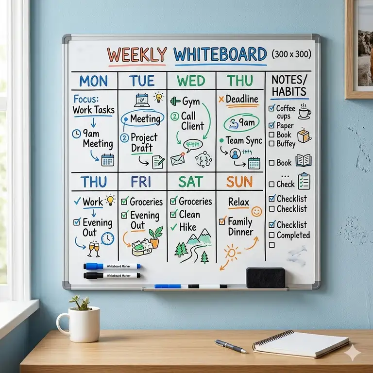 5 Best weekly white board Options for 2026: Skyrocket Your Productivity